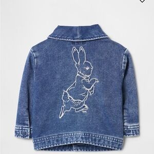 GAP Blue Jean Jacket with Peter Rabbit Design